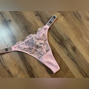 Victoria secret light pink shine strap push